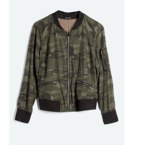 Dear John Green Camouflage Casco Bomber Jacket Size XS Stitch Fix